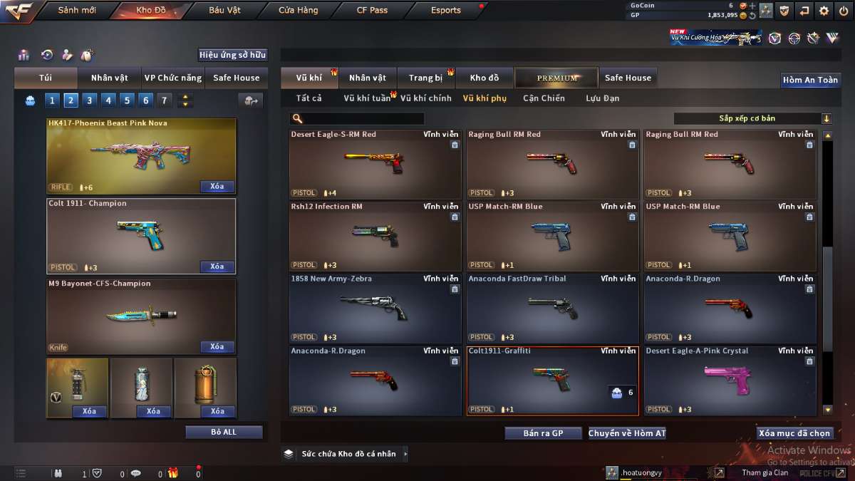 shop acc cf uy tin gia re